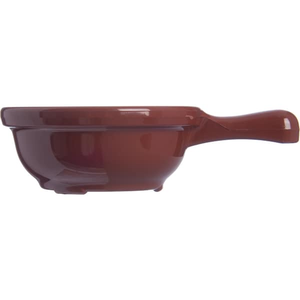Carlisle Foodservice Handled Soup Bowl, 8 oz., Brown, PK24 - 700628