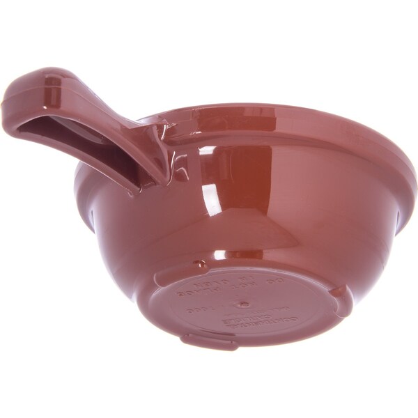 Carlisle Foodservice Handled Soup Bowl, 8 oz., Brown, PK24 - 700628