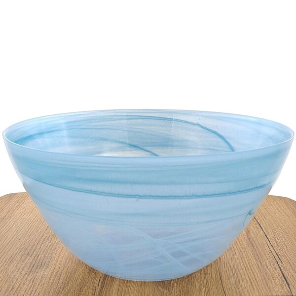 Red Pomegranate Collection 12 in. Serving Bowl, Aqua - 0815-6