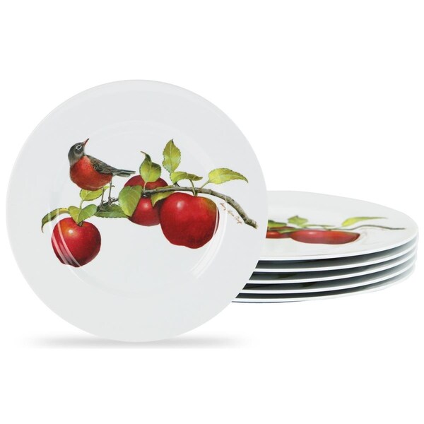 Reston Lloyd 6pc Melamine Salad Plate Set  Harvest Apples - 72999