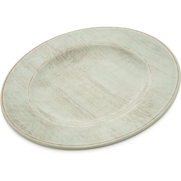 Carlisle Foodservice Melamine Salad Plate, 9", Buff, PK12 - 6400206