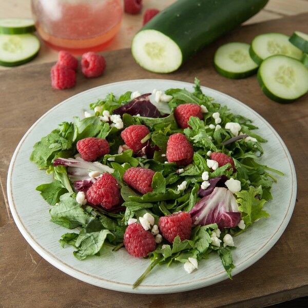 Carlisle Foodservice Melamine Salad Plate, 9", Buff, PK12 - 6400206