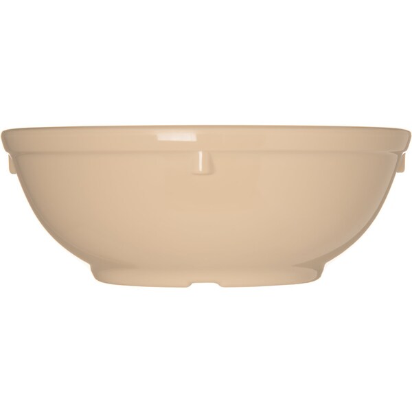 Carlisle Foodservice Melamine Nappie Bowl, 16 oz., Tan, PK48 - 4352025
