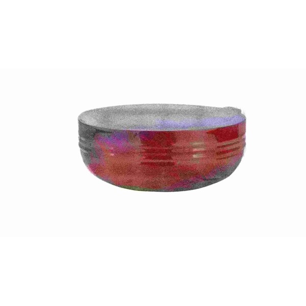 Bon Chef Cold Wave Bowl & Stacking Cover  9 7/8" Dia X 4 3/4" H  3 1/2 Qt - 9319RED