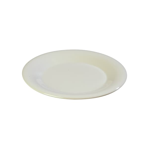 Carlisle Foodservice Wide Rim Pie Plate, 6.5", Bone, PK48 - 3301842