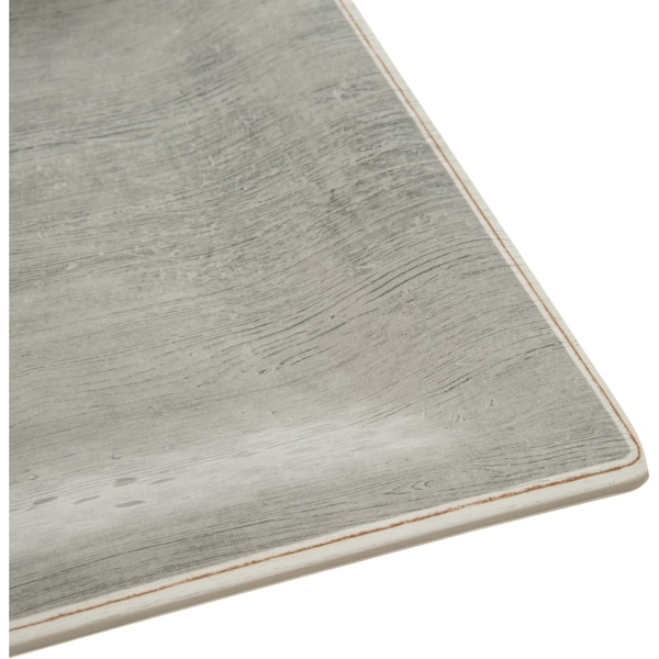 Carlisle Foodservice Melamine Square Plate, 10.5", Smoke, PK12 - 6402218