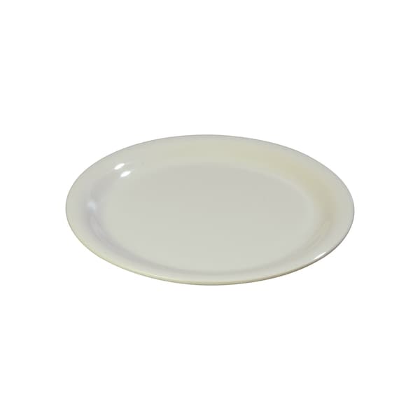 Carlisle Foodservice Narrow Rim Pie Plate, 6.5", Bone, PK48 - 3300842