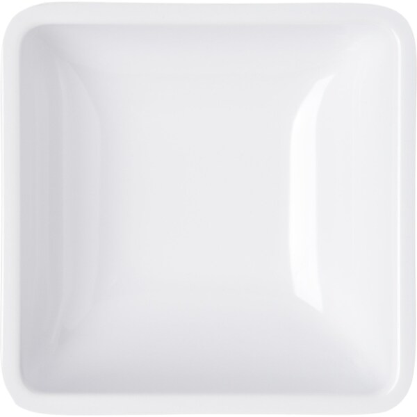 Carlisle Foodservice Melamine Square Ramekin, 2 oz, White - 086002