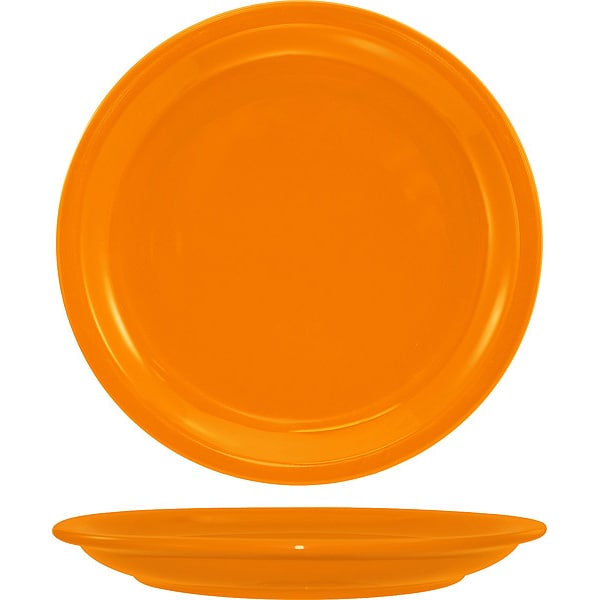Iti Narrow Rim Plate, 9" Dia, Orange, PK24 - CAN-8-O