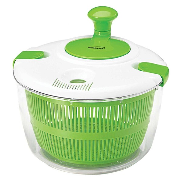 Brentwood Kool Zone Salad Spinner with 5 qt. Serving Bowl, Green - KA-5030G