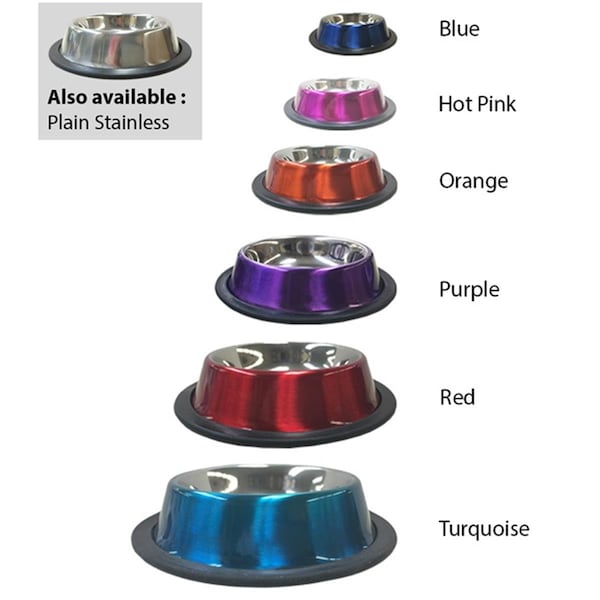 Fanciercriador 3357-SS-24 Non-Tip Bowl, Stainless Steel - 24 oz - FA3536949