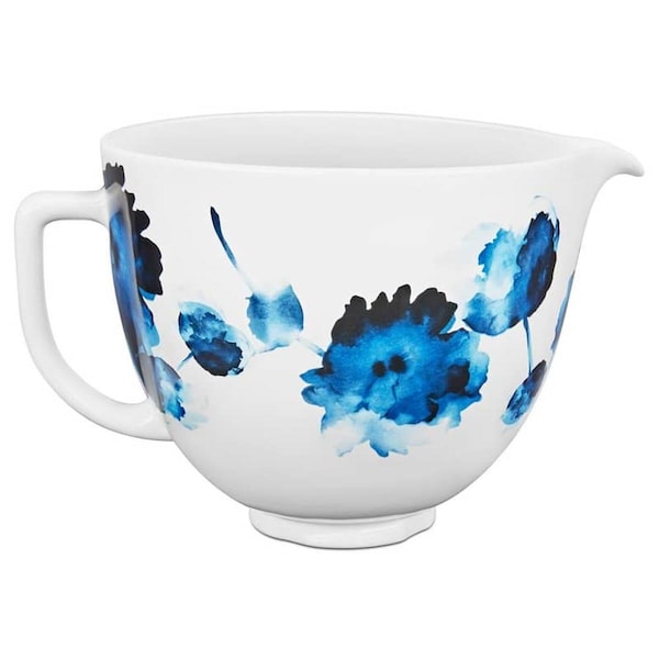 Kitchenaid 5 Qt Ink Watercolor Patterned Ceramic Bowl - KSM2CB5PIW