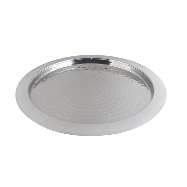 Bon Chef Round Hammered Tray 15 1/2" X 3/4" - 61278
