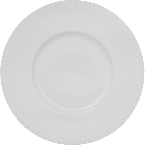 Iti Wide Rim Plate, 10 1/2" Dia, PK12 - SB-166