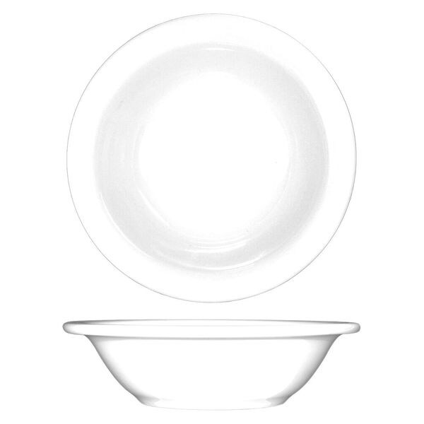 Iti Grapefruit Bowl, 10 oz., Ceramic European White PK36 - DO-10