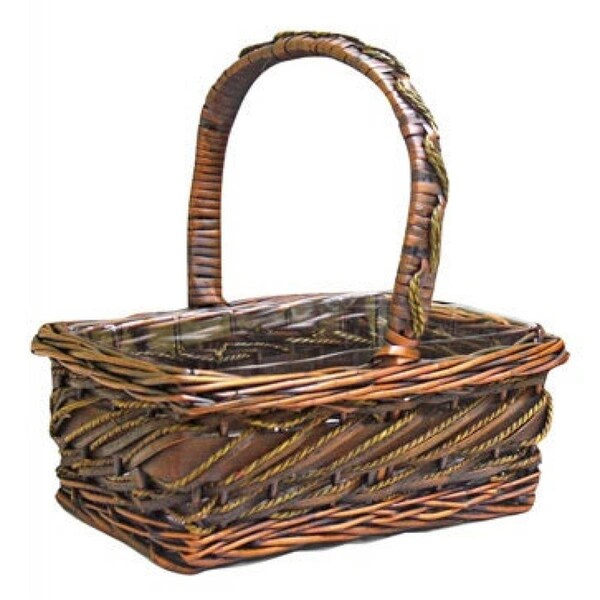 Mdr Trading AI-4172BALIA-Q02 12 in. Bali Brown Willow Basket - Set of 2 - AI-4172BALIA_Q02