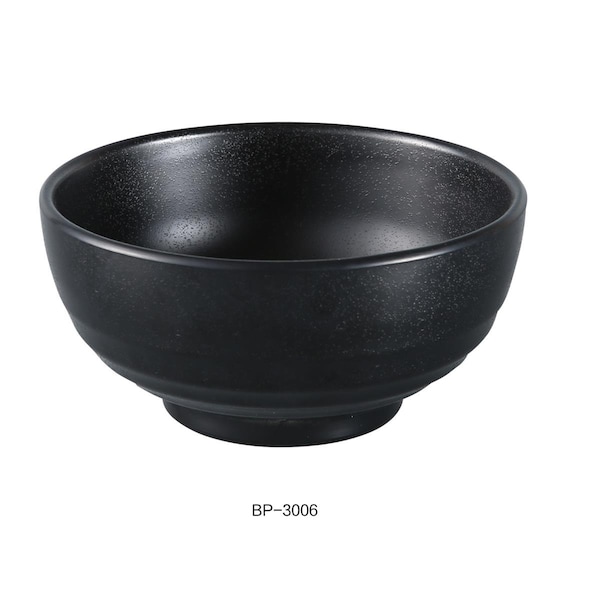 Yanco Black Pearl-2 Woodong Noodle Bowl, Black - 26 oz, 48PK - BP-3006