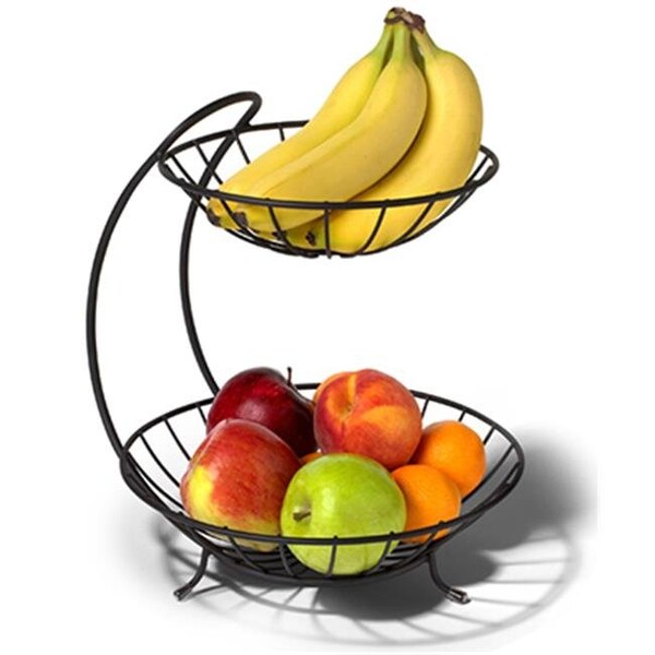 Spectrum Diversified Designs Llc Spectrum Diversified 81310 2 Tier Fruit Server - Black - 193410