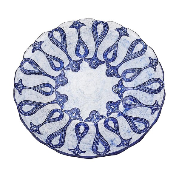 Standalone Larissa 8.5 in. Blue Silver Plate, 4PK - ST490523