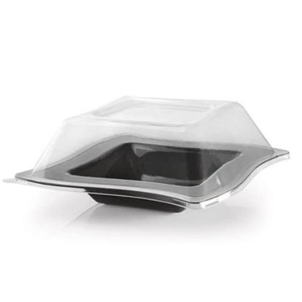 Fineline Settings Clear 5 Oz. Square Bowl Lid - 105-L
