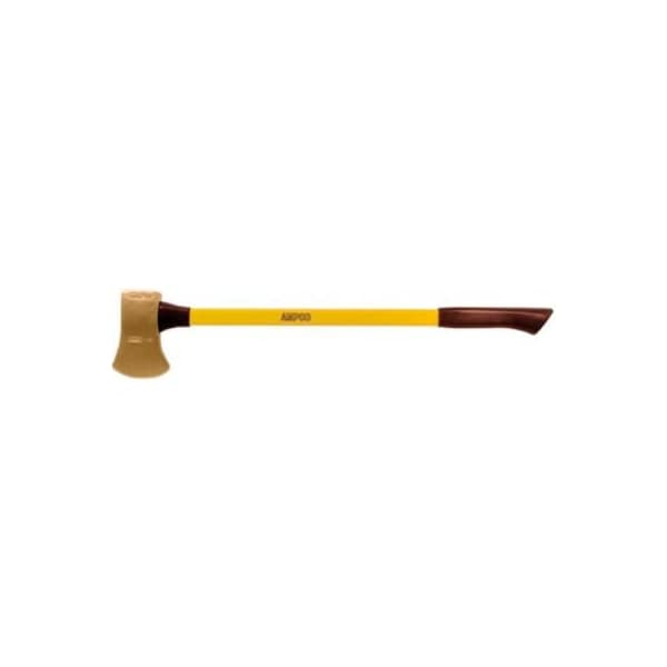 Ampco Safety Tools AMPCO® A-5FG Non-Sparking Axe Flat Head 6 Lb Head 36"OAL - A-5FG