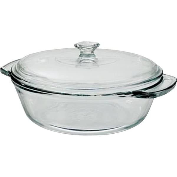 Oneida Oven Basics Series 81932OBL11 Casserole Dish, 2 qt Capacity, Glass, Clear - 81932OBL20