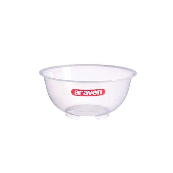 Araven Polypropylene Clear Mixing Bowl, 4.7QT, 24PK - 91073