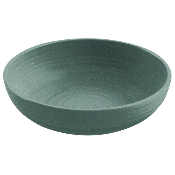 Tarhong TarHong 43.3 oz Teal Bamboo Planta Artisan Low Bowl 8 in. D 1 pk - DN22909872