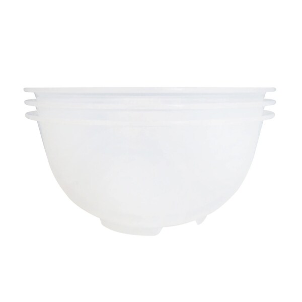 Araven Polypropylene Clear Mixing Bowl, 2.6QT, 24PK - 91072