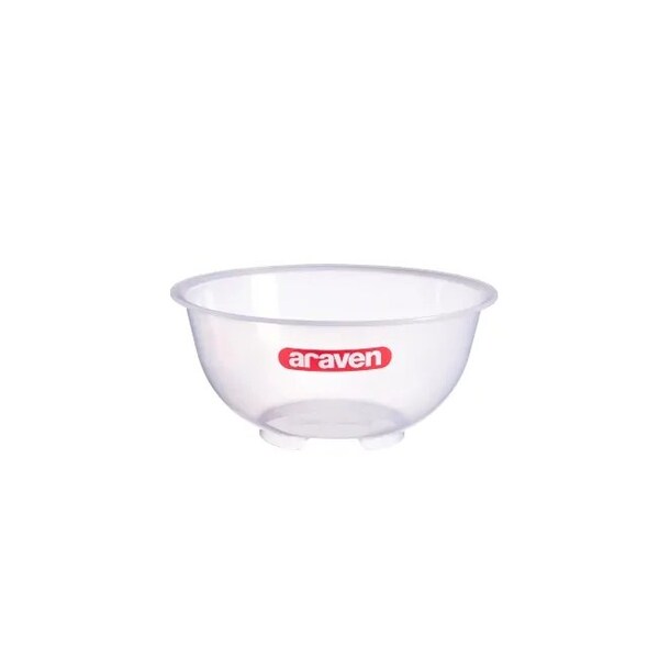 Araven Polypropylene Clear Mixing Bowl, 2.6QT, 24PK - 91072