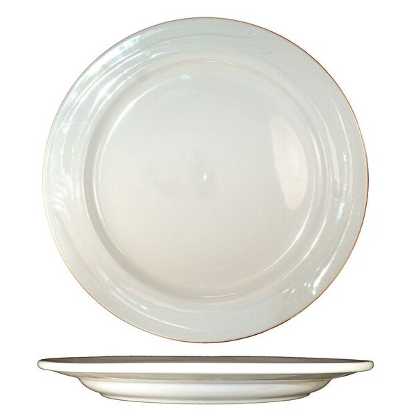 Iti Plate, 9-5/8", Ceramic American White PK24 - NP-9