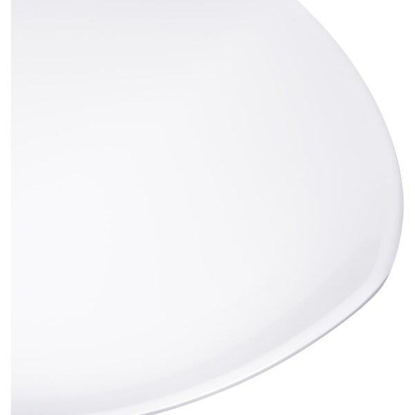 Carlisle Foodservice Upturned Corner Sq. Plate, 9.5", Wht, PK48 - 4330602