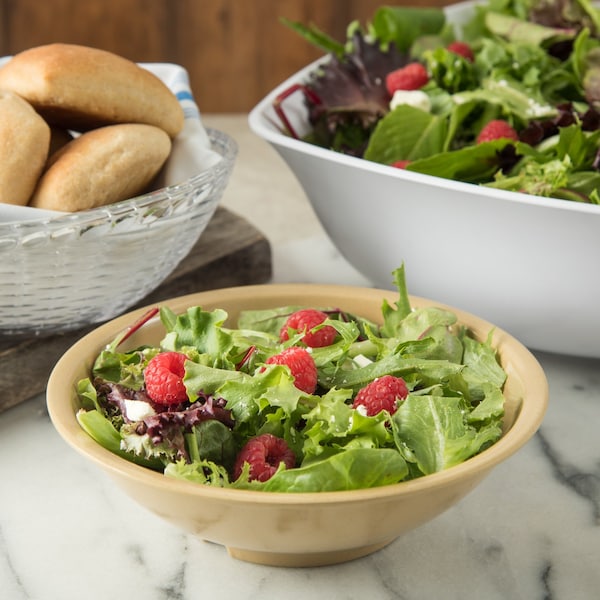 Carlisle Foodservice Salad Bowl, 27.6 oz., Maple, PK48 - 800M20