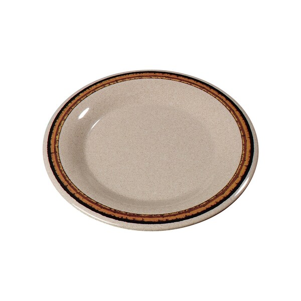 Carlisle Foodservice Mlmn Wide Rim Dinnr Plate, 9", Sand, PK24 - 43013908