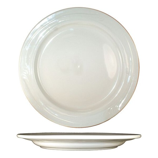 Iti Plate, 11-1/4", Ceramic American White PK12 - NP-20