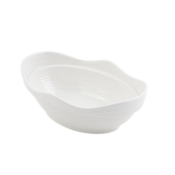 Bon Chef Euro Round Bowl 3Qts. 12"L X 8"W X 4"Deep - 53205WHITE