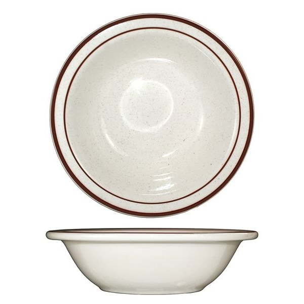 Iti Grapefruit Bowl, 12 oz., Ceramic Brown Speckle PK36 - GR-10
