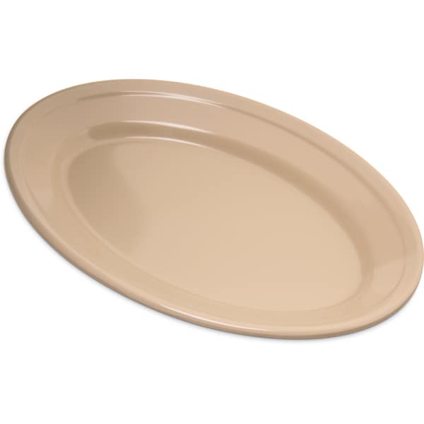 Carlisle Foodservice Mlmn Oval Platter Tray, 9.25x6.25", PK2 - 43563-825