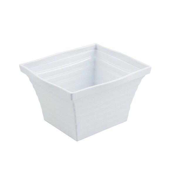 Bon Chef Americana Square Bowl 6Qts. 10 1/4" L X 9"W X 6"Deep - 53101WHITE