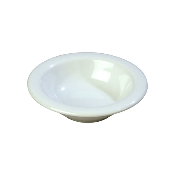 Carlisle Foodservice Melamine Rim Fruit Bowl, 4.5 oz., Wht, PK48 - 3304202