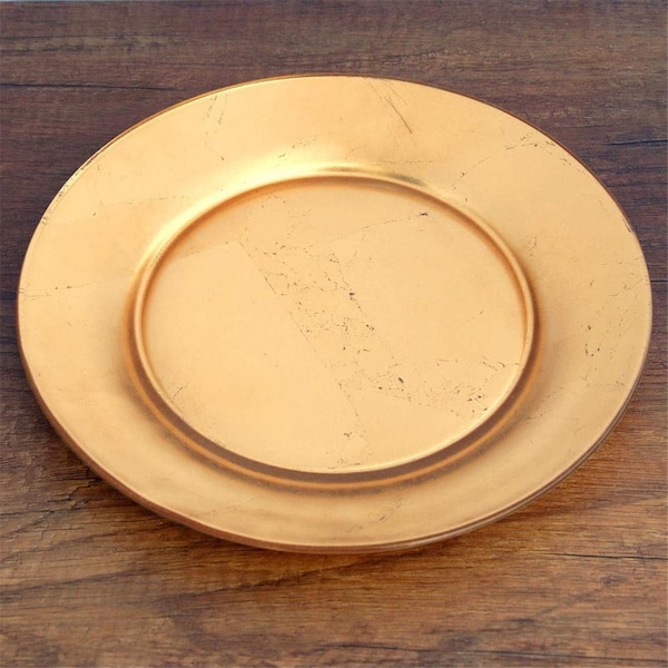 Fastfood Gilt Premiere Gilded Dinner Plates, Silver - Set of 4 - FA2644127