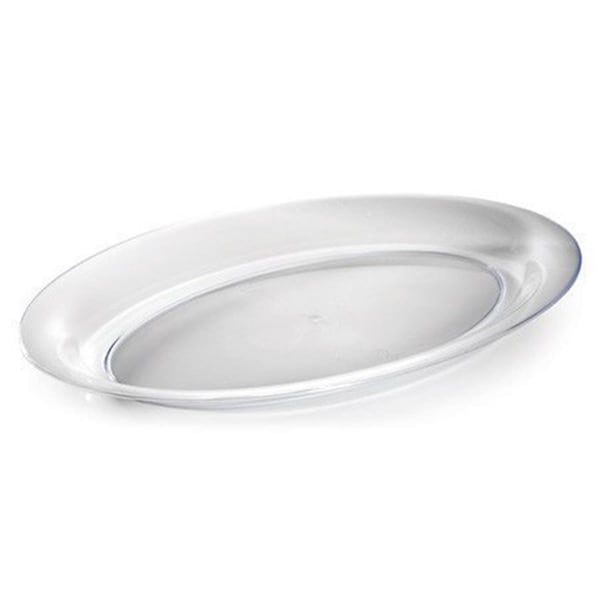 Ricki&Aposs Rugs 3511D-CL Clear 128 Oz. Oval Serving Bowl - Clear - RI3500092