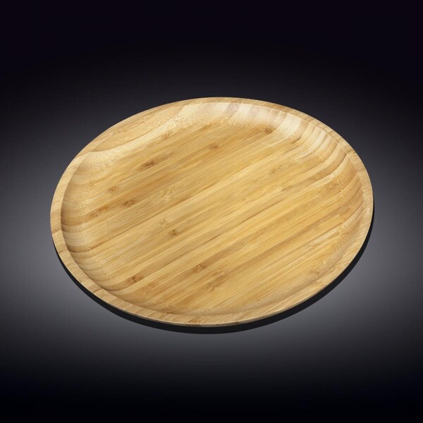 Wilmax WL-771037-A 13 in. Bamboo Platter, 24PK - WL-771037/A