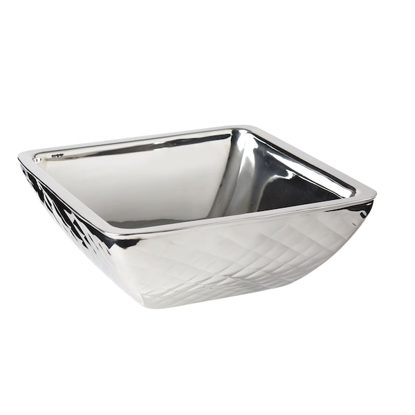 Bon Chef Square Diamond Cold Wave Bowl 9-3/8" X 9-3/8" X 3-1/2" H  2 Qt - 9334DI