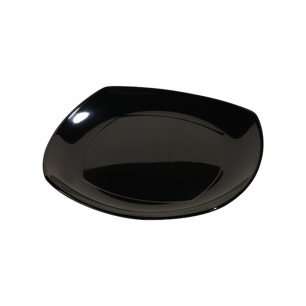 Carlisle Foodservice Upturned Corner Sq. Plate, 9.5", Blk, PK48 - 4330603