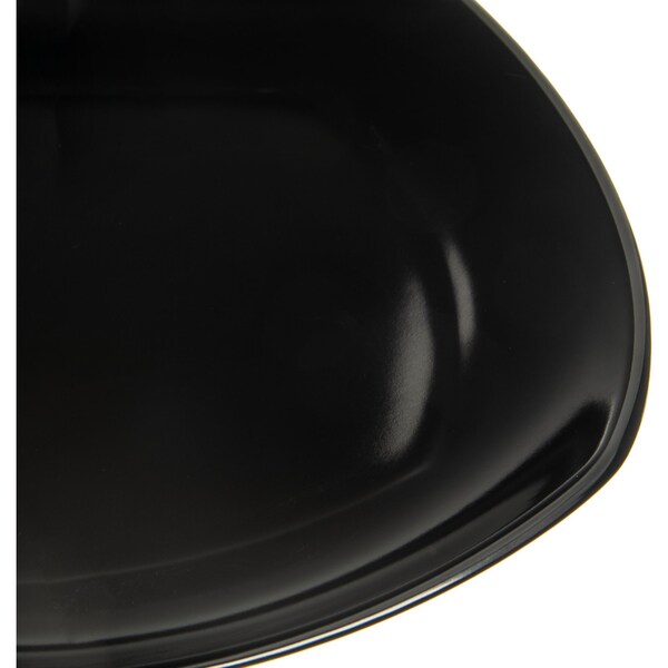 Carlisle Foodservice Upturned Corner Sq. Plate, 9.5", Blk, PK48 - 4330603