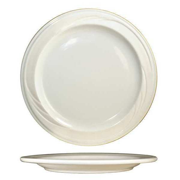 Iti Plate, 7-1/4", Ceramic American White PK36 - Y-7