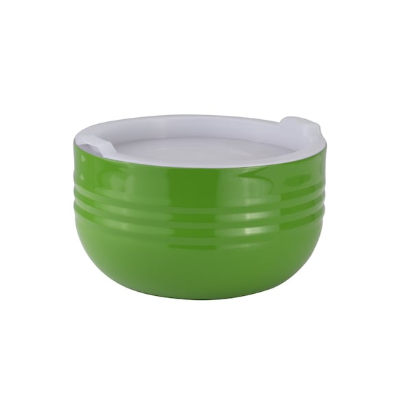 Bon Chef Cold Wave Bowl & Stacking Cover  7 1/8" Dia X 4" H  1 Qt 20 Oz - 9318LIME