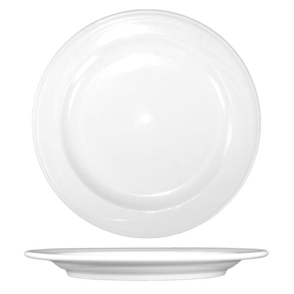 Iti Plate, 9-5/8", Ceramic Bright White PK24 - AM-9