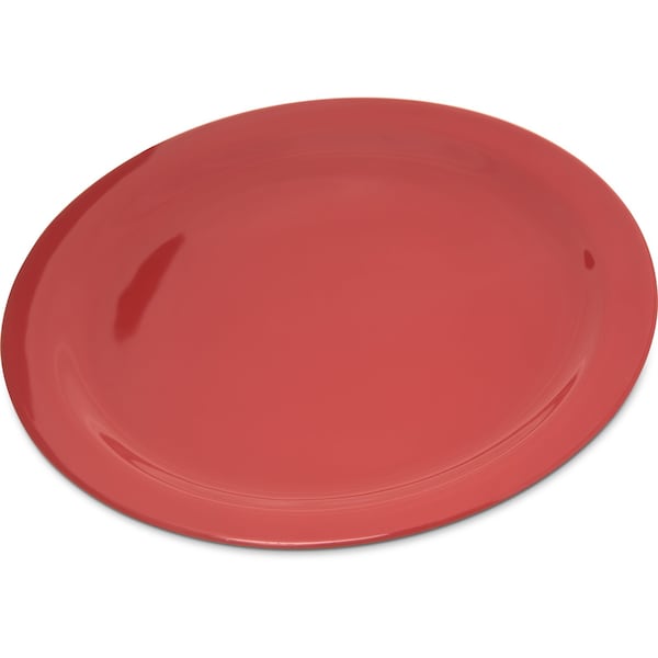 Carlisle Foodservice Melamine Dinner Plate, 10.25", Red, PK48 - 4350005